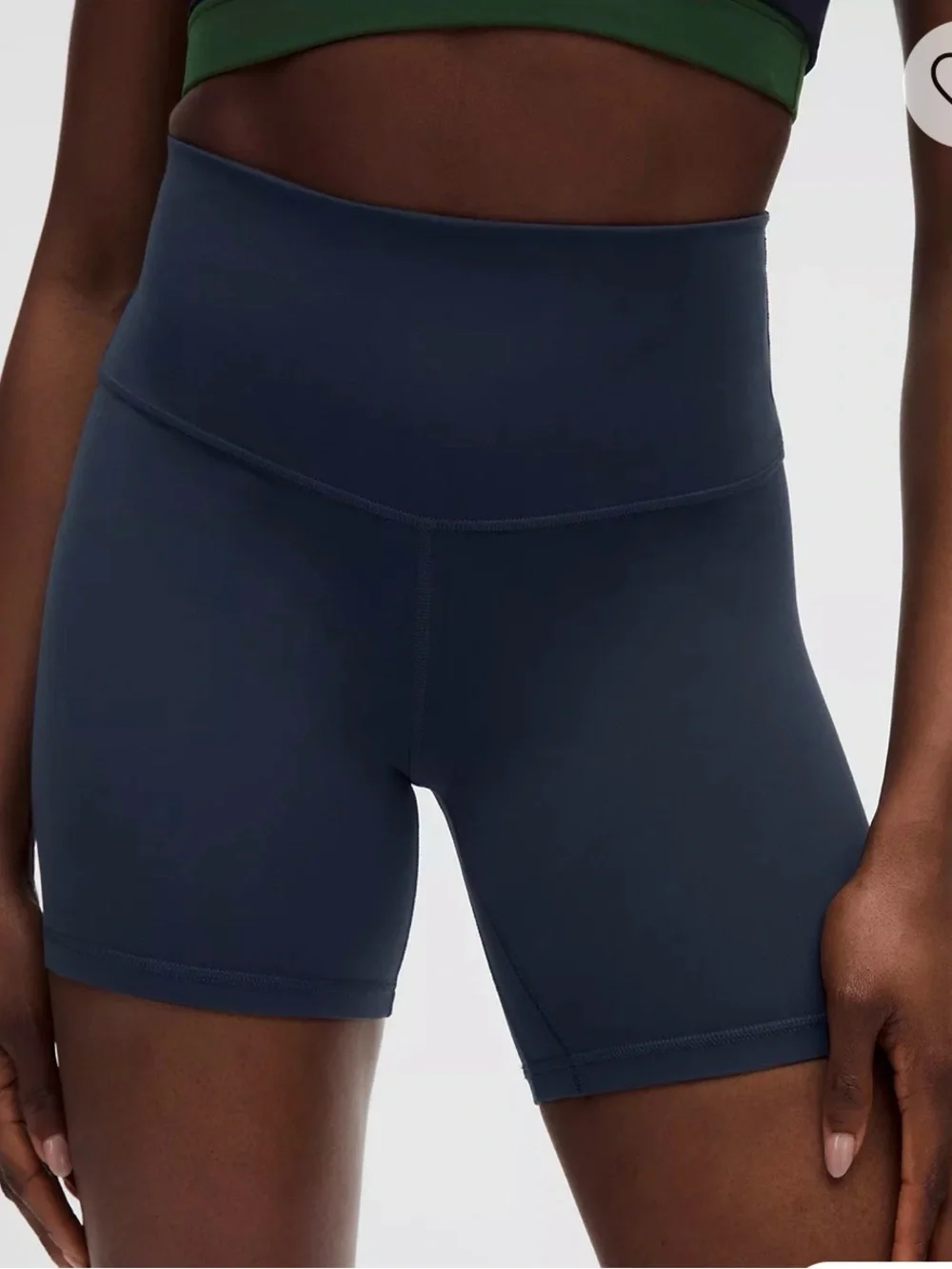 lululemon athletica High-Waist Navy Bike Shorts 6in